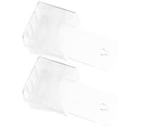 HORIALENCE Présentoir à Brochures en Acrylique Transparent A6, Support Mural pour Brochures et Magazines, Lot de 2 Pièces, Rangement Pratique pour Documents et Flyers
