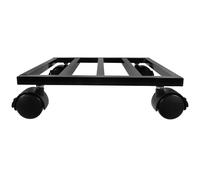 HORIALENCE Support à Plantes en Fer 25 CM Base Carrée avec roulettes Fournissant Un Support pour Pot de Jardin Grand en Milieu Extérieur