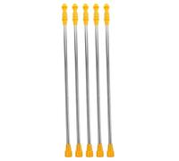 HORIALENCE Tige Télescopique Extension de 45 à 80cm 5pcs de Pulvérisation en Acier Inoxydable Pulvérisateur Rechargeable Spray Modéré pour Arrosage de Jardin