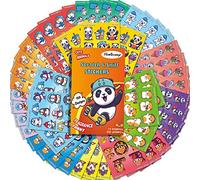 HORIECHALY Scratch and Sniff Lot de 65 feuilles d'autocollants parfumés, plus de 720 autocollants animaux malodorants avec 13 parfums de fruits, parfaits comme autocollants de récompense pour enfants,