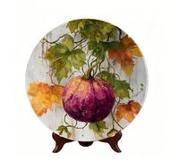 Horienteeon Assiettes décoratives en forme de citrouille d'automne à suspendre au mur - Assiettes décoratives pour cuisine, salle à manger, armoire à vin, décoration d'intérieur, décoration artistique