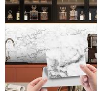HORIWE Lot de 20 autocollants pour carrelage mural marbré - 15 x 15 cm - En PVC - Papier peint autocollant - Autocollants muraux imperméables - Pour cuisine, armoire, meubles, table