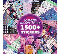 Horizon Group USA Livre d'autocollants, Kpop Demon Hunters, plus de 1500 | Feuilles d'autocollants individuelles de grandes et petites tailles, papeterie pour enfants, journaux, scrapbooking