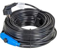horizont Câble chauffant antigel avec thermostat de 1 à 48 m, idéal pour conduite d'eau ou plantes, chauffage d'accompagnement étanche, radiateur électrique, câble chauffant pour palmiers, 24 m