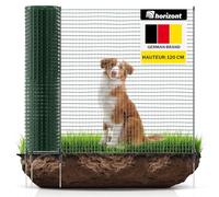 horizont clôture jardin FIX 20 m x 120 cm à mailles serrées avec 12 piquets - clôture chien, clôture amovible extérieur, cloture jardin exterieur, filet clôture chien, clôture camping, clôture potager