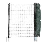 horizont strongLine Clôture de camping pour chien - Longueur : 50 m - Hauteur : 120 cm - 15 piquets en fibre de verre - Double pointe - Sans électricité - Vert - Clôture mobile pour jardin, cour et
