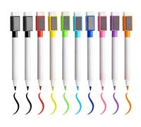 Horktrust 10 Pièces feutre tableau blanc effacable, feutre ardoise effacable - Faible odeur, Effaçable et magnétique - Convient pour la maison, l'école ou le bureau（9 couleurs）