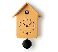 Horloge coucou Guzzini avec pendule jaune