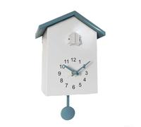 Horloge à coucou moderne à fixer au mur - Motif nichoir à oiseaux - Fonctionnement à piles - Affichage de l'heure - Horloge numérique pour salon, bureau, décoration d'intérieur
