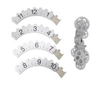 Horloge à Engrenages Suspendue, Horloge Murale à Roue Rotative Mécanique 3D pour la Décoration de la Maison et du Bureau (Silver)