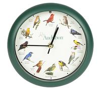 Horloge à oiseaux chantants, 20,5 cm, en bois, multicolore