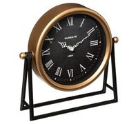 Atmosphera – Horloge à poser – Luca – métal – noir et doré – 26 x 26 cm