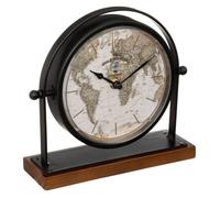 Horloge à poser ""Flavia"" noir H20cm - Atmosphera Créateur d'intérieur