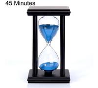 Horloge À Sable En Bois, Minuteur Sablier En Verre, Décoration De La Maison, De L'École Et De La Cuisine, 45/60min