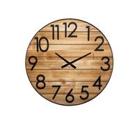 Horloge Abby en métal et bois D70