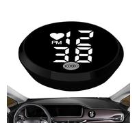 Horloge adhésive pour tableau de bord de voiture | Horloge numérique adhésive pour voitures | Affichage LED pour camion vélo ventilation tableau de bord
