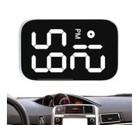 Horloge adhésive pour tableau de bord de voiture, horloge numérique | Affichage de l'heure numérique autocollant avec écran LED pour tableau de bord de voiture, moto, bateau, vélo, camion, maison
