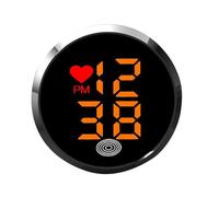 Horloge Adhésive Pour Tableau De Bord Petite Montre Compacte Auto-Adhésive | Horloge Numérique Compacte Adhésive pour Véhicule Pour Tableau De Bord, Grille D'Aération, Moto, Vélo, Min