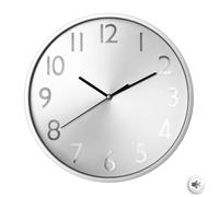 Pendule murale moderne Argent D 30 cm