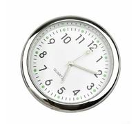 Horloge analogique à quartz pour tableau de bord de voiture - Blanc - 4 x 4 | Horloge lumineuse analogique pour tableau de bord de voiture