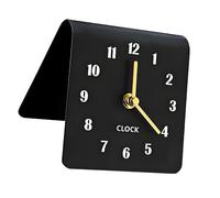 Horloge analogique contemporaine en acrylique pour utilisation bureau, configurations simples sans son de tic-tac, fonctionne à piles, décoration de bureau à domicile, horloge de chevet créative