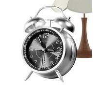 Horloge Analogique de Bureau | Réveil Analogique Classique pour Grands Dormeurs - Horloge à Double Cloche avec Rétroéclairage pour Dortoir Table de Chevet Salle de Bains
