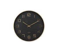 Karlsson Horloge murale Elegance Glow KA5973BK – Quartz, 40 cm, Noir, Unisexe