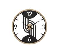 Mauro Ferretti horloge murale pinces Ø 60x2,5 cm noir marron