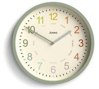 Horloge analogique pour chambre d'enfant, vert saule