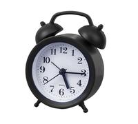 Horloge analogique - Réveil à piles | Horloge murale silencieuse et rétro au design attrayant pour salon, table de chevet, lieu de travail, dortoir, cuisine, comptoir d'hôtel