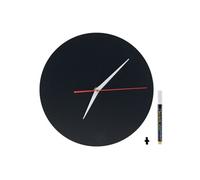 Horloge ardoise | Feutre craie gratuit | Avec kit de fixation | 29x29cm Securit
