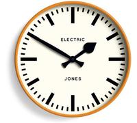« Horloge au motif tigre | Horloge murale ronde et élégante pour l'intérieur | 30 cm | Orange | Pour rehausser votre salon »