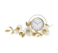 Horloge murale Mauro Ferretti flow 92,5x8x45,5 cm or blanc
