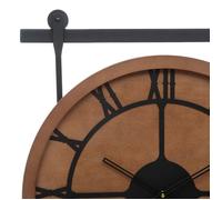 Horloge avec poulie design 60 cm