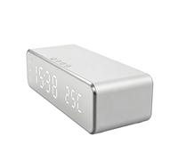 Horloge avec station de charge LED rétroéclairée, support de téléphone | Station de charge avec horloge pour chambre à coucher, bureau, table de chevet