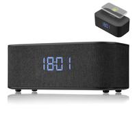 Explore Scientific BCC1001 Haut-Parleur stéréo Bluetooth avec Fonction réveil et Charge Noir