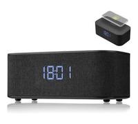 Horloge BRESSER avec haut-parleur Bluetooth/charge sans fil Noir G