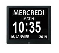 Horloge Calendrier, Horloge Numérique Calendrier LED, Auto Dimming pour Les Personnes Âgées / Alzheimer et les enfants