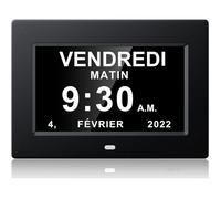 Horloge calendrier numérique One Piece 7 pouces avec date et heure, horloge Alzheimer pour parents, machine de rappel de médicaments