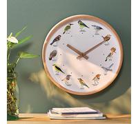 Horloge chants d'oiseaux en bois