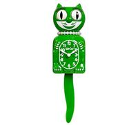 Horloge Classique en Forme de Chat Vert