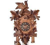 Horloge coucou 1 jour thème oiseaux animés 33 cm option : Mouvement 1 jour