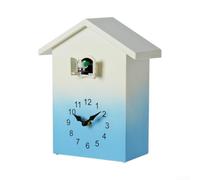 Horloge Coucou ABS Légère Chant Horaire(Blue) | Design féerique, couleurs vives jaune vert, touche whimsicale, pour idéal salon pour chambre enfant