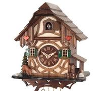 Horloge coucou chalet Cœur de forêt 23 cm