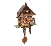 Horloge coucou du Schwarzwald, horloges à coucou sculptées avec voix d'oiseau et cloche à bascule, appel de coucou toutes les heures, décoration vintage en bois pour la maison, salon, cuisine, bureau