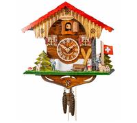 Horloge coucou mécanique 1 jour Chalet Heidi 25 cm