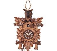 Horloge coucou mécanique 1 jour traditionnel tête de cerf Taille : 35 cm
