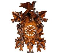 Horloge coucou mécanique 8 jours thème 3 oiseaux 50 cm