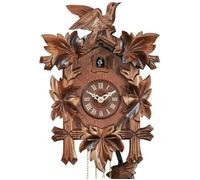 Horloge coucou mécanique musical 8 jours contour feuilles 40 cm option : Mouvement 8 jours
