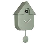 Horloge coucou moderne, verte, 21,5 x 8,5 x 41 cm